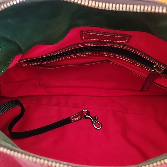 Dooney & Bourke (Retired Color-Raspberry) Florentine Sachel (large) - Picture 9 of 12